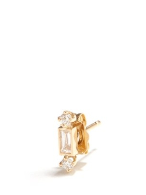 ZOË CHICCO Diamond & 14kt gold single stud earring ~ small luxe studs ~ womens earrings ~ women’s fine jewellery