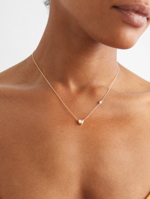 SHAY Heart diamond & 18kt gold necklace – delicate necklaces – beautiful feminine jewellery – hearts – diamonds - flipped