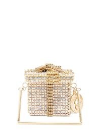 ROSANTICA Regalo crystal-embellished cross-body bag ~ luxe mini box bags ~ small luxury evening occasion crossbody ~ glamorous party accessories