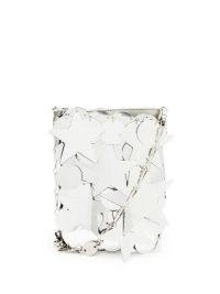 PACO RABANNE Sparkle silver mini sequinned crossbody bag