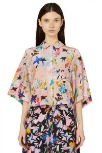 Kaitlin Johnson x Gorman WILDFLOWER SHIRT – womens floral print dip hem shirts