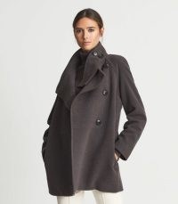 BODIE WOOL BLEND COAT DARK AUBERGINE ~ womens chic winter coats ~ women’s luxe look outerwear