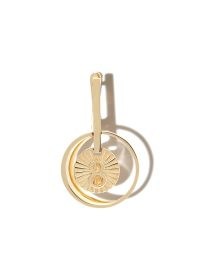 Foundrae 18k yellow gold Karma Float drop earring – womens luxe single earrings – the number eight on women’s jewellery – lucky no. 8