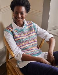 Boden Harriet Tank Top | striped sleeveless sweater tops | women’s knitted tanks | womens on trend knitwear