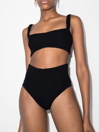 Hunza G Thema Nile bikini set in black – high waist bikinis – women’s swimwear sets