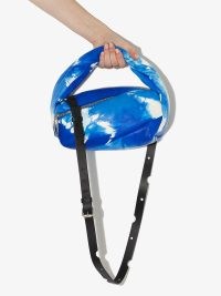 Off-White tie-dye Pump mini bag electric blue/off-white