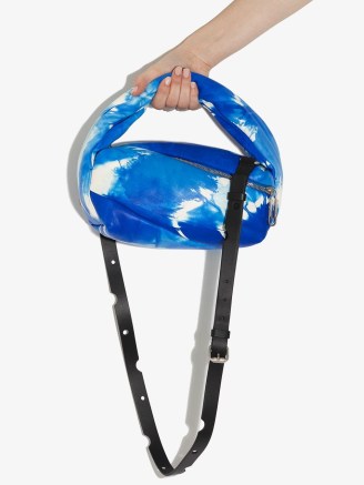 Off-White tie-dye Pump mini bag electric blue/off-white - flipped