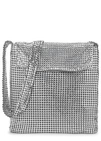 PACO RABANNE Pixel silver chainmail shoulder bag ~ metallic bags ~ glamorous designer handbags