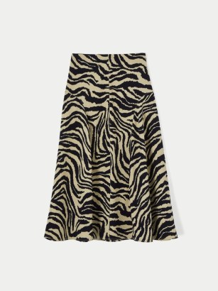 JIGSAW Zebra Ikat Midi Skirt. WILD ANIMAL PRINT SKIRTS