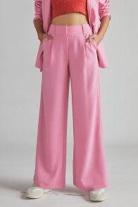 Exquise Carnation Flared Trousers in Pink