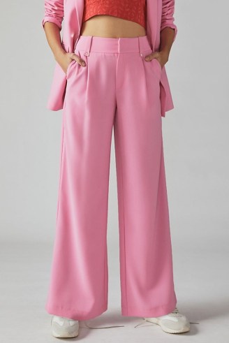 Exquise Carnation Flared Trousers in Pink - flipped