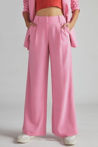 Exquise Carnation Flared Trousers in Pink