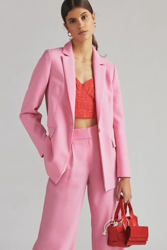 Exquise Carnation Blazer in Pink ~ candy coloured blazers ~ feminine coloured jackets