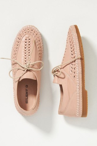 Silent D Votrm Loafers | womens slip on lace up woven detail shoes