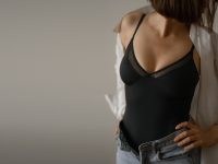Heist The Sheer Body – black skinny strap bodysuits – womens lingerie