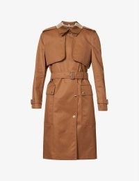 BURBERRY Sandridge cotton trench coat in Warm Walnut ~ womens brown belted coats ~ spring outerwear
