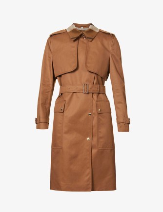 BURBERRY Sandridge cotton trench coat in Warm Walnut ~ womens brown belted coats ~ spring outerwear