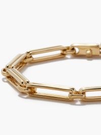 FERNANDO JORGE Sync 18kt gold doubled stretched links bracelet ~ gender neutral chain linked bracelets ~ contemporary genderless jewellery