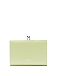 JIL SANDER Goji green leather wallet ~ women’s wallets ~ womens designer accessories