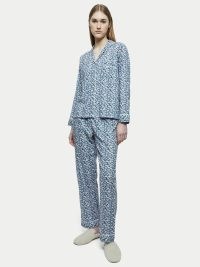 JIGSAW Hydrangea Pyjama / blue floral pyjamas / womens PJs