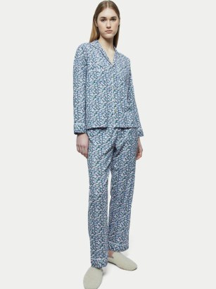 JIGSAW Hydrangea Pyjama / blue floral pyjamas / womens PJs - flipped