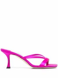 Jimmy Choo Maelie pink thong mules – bright thonged mule sandals