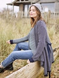 JoJo Maman Bébé NAVY DRAPE MATERNITY & NURSING CARDIGAN – wrap style cardigans for during and after pregnancy