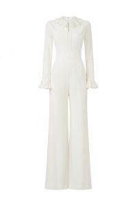 Jane Atelier NEPTUNE CADY ALL IN ONE in Cream ~ elegant frill collar jumpsuits ~ evening elegance ~ chic event fashion