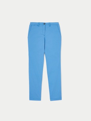 JIGSAW Slim Leg Cotton Chino in Blue / womens casual trousers / weekend style / women’s chinos
