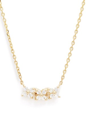 ANISSA KERMICHE Brontë Doré diamond & 14kt gold necklace – women’s fine jewellery – luxe necklaces - flipped