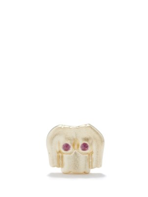 ANISSA KERMICHE Rubies Boobies ruby & 9kt gold single earring – small luxe stud