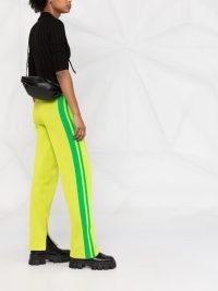 Bottega Veneta side-stripe track pants in kiwi/parakeet green
