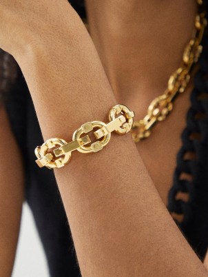 BOTTEGA VENETA Cable-link lariat bracelet – women’s chunky chain style jewellery – womens designer bracelets