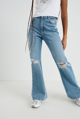 Garage Clothing Pippa Blue Flare Jean | womens ripped flared jeans | women’s on-trend denim fashion