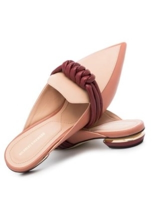 Nicholas Kirkwood Beya pointed toe mules / luxe tonal coloured mule / women’s colour block shoes