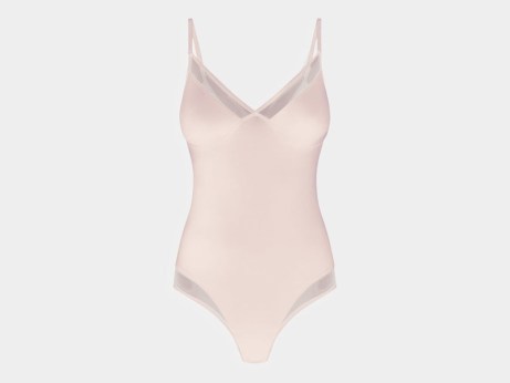 Heist The Sheer Body in Blush ~ pale pink lingerie bodysuits