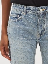 BALENCIAGA Distressed straight-leg jeans | women’s designer denim fashion