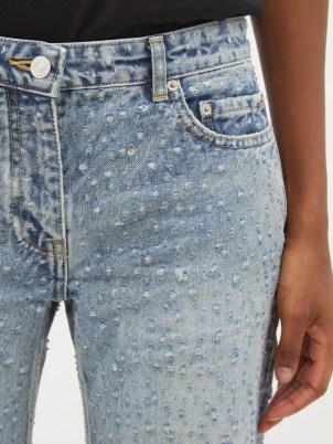 BALENCIAGA Distressed straight-leg jeans | women’s designer denim fashion - flipped
