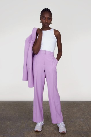 ALIGNE FEMI TAILORED STRAIGHT TROUSER Lilac ~ women’s trousers for spring 2022