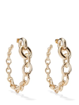 JACQUEMUS Creole chain link hoop earrings ~ large statement hoops