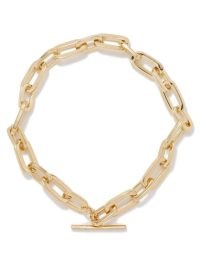 JOOLZ BY MARTHA CALVO Epic Chain 14kt gold-plated lariat necklace – women’s chunky necklaces – womens statement jewellery