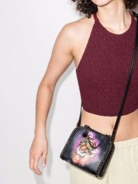 Stella McCartney mini Falabella tiger-print tote bag / designer cross body bags / animal print crossbody
