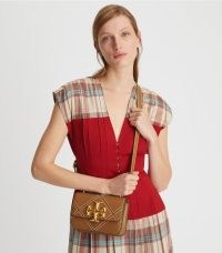 Tory Burch ELEANOR BAG in Classic Cuoio ~ chic brown leather crossbody bags