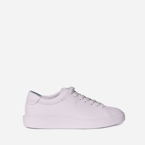 EVERLANE The ReLeather Tennis Shoe | women’s sustainable leather trainers - flipped
