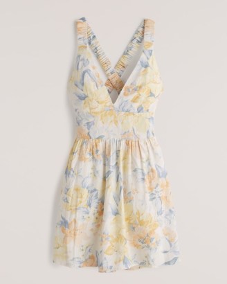 Abercrombie & Fitch Scrunchie Strap Skort / floral mini dresses with skorts