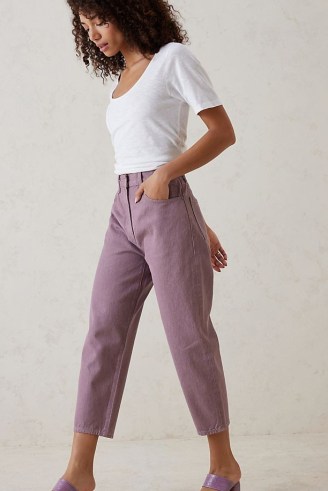 Levi’s Lilac Barrel Jeans ~ women’s organic cotton denim clothes - flipped