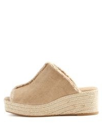 CASTAÑER Queral raw-cut wedge espadrilles – summer holiday wedges – wedged heel espadrille mules – vacation shoes