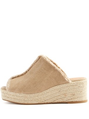 CASTAÑER Queral raw-cut wedge espadrilles – summer holiday wedges – wedged heel espadrille mules – vacation shoes