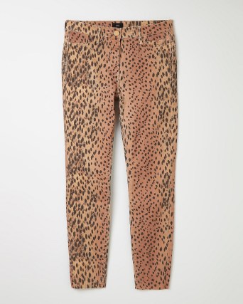 Animal print lift and shape skinny jeans | women’s printed denim clothes - flipped