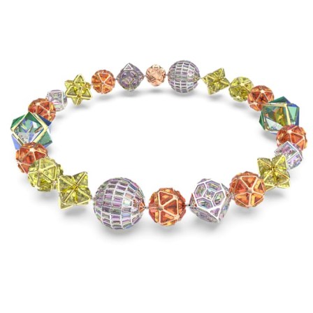 SWAROVSKI Curiosa necklace in Multicoloured Crystals – magnetic closure crystal necklaces – statement jewelley - flipped